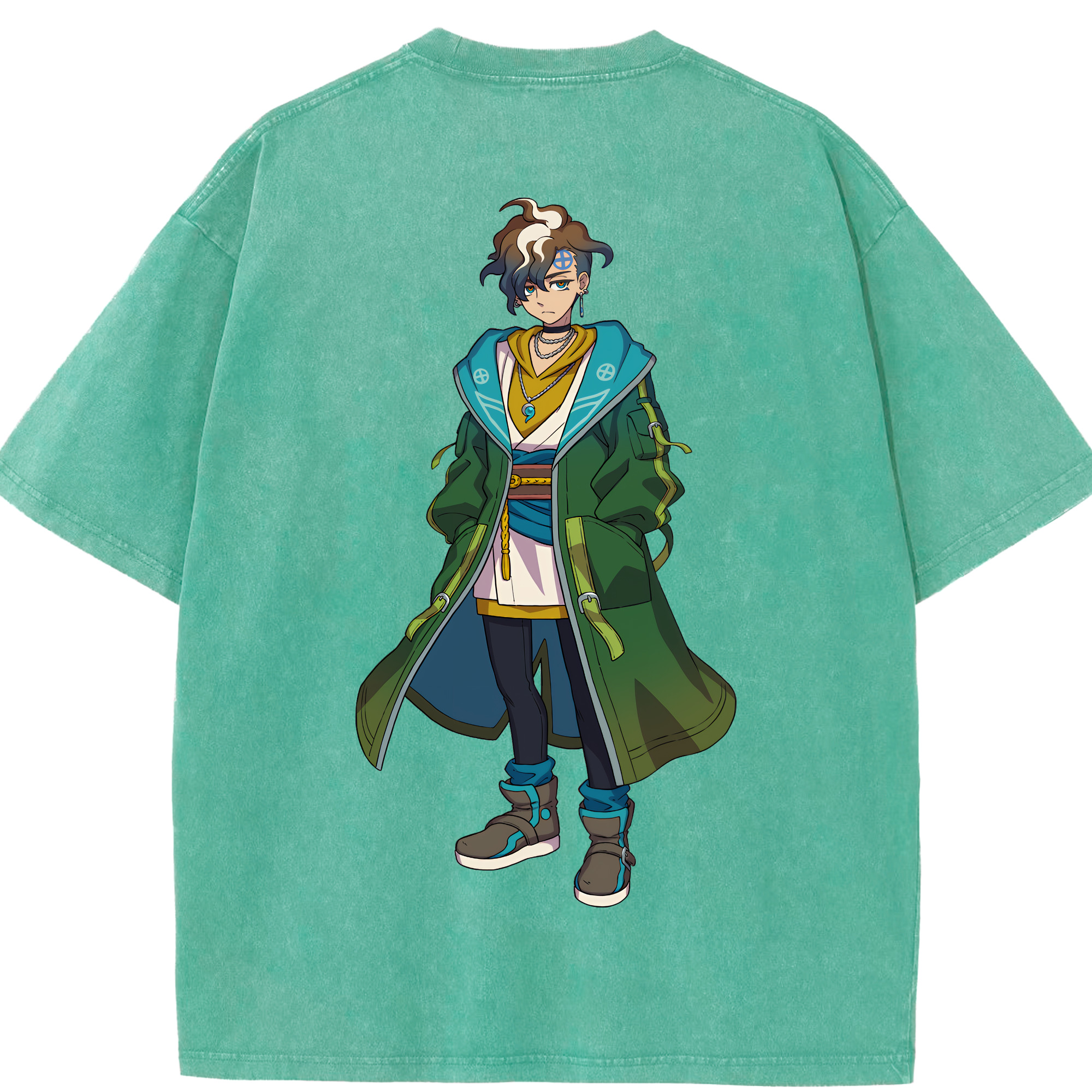 （画像用） 妖怪ウォッチ Yo-kai Watch 綿100% ヴィンテージ風 半袖Tシャツ（背面プリント）